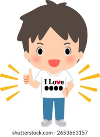 A man wearing a T-shirt with a statement printed on it