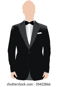 Man wearing tuxedo