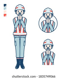 A Man wearing workwear with Surprised and uneasy images.
It's vector art so it's easy to edit.
