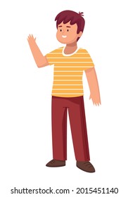 man wearing yellow shirt character