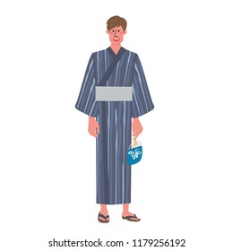 浴衣 男 のイラスト素材 画像 ベクター画像 Shutterstock