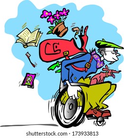 man in wheelchair