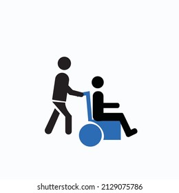 man and whilechair logo high resolution