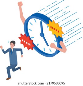 A man who is chased by time and is impatient