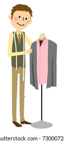 Man who coordinate fashion