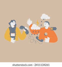 A man who is emotionally unstable calls for help on a hotline.