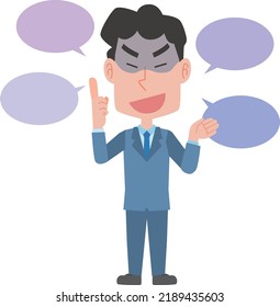 A man who explains with malice