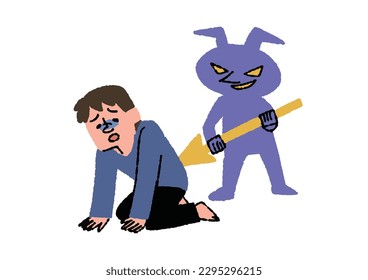 A man who has lost his resistance to viruses and germs, the early symptoms of the disease
