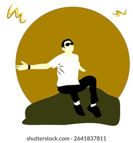 A man who is having fun, kebebasan 