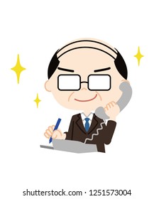 A man who motivates call correspondence.