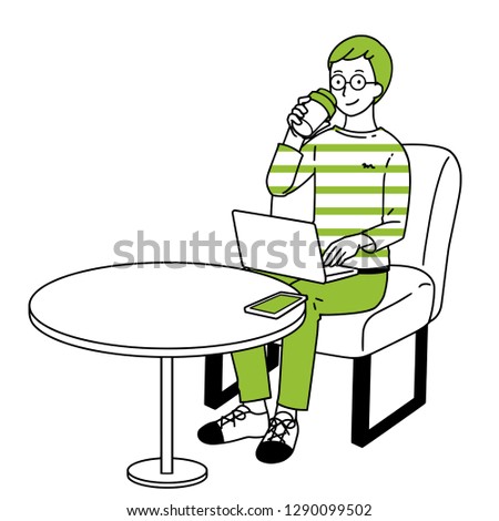 A man who operates a personal computer.