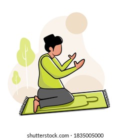 a man who is praying