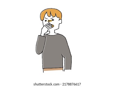 A man who pretends to dislike with both hands, a person who reveals unpleasant feelings - Powered by Shutterstock - Get 15% off with code: PIKWIZARD15