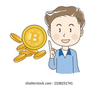 A man who recommends Bitcoin, a virtual currency