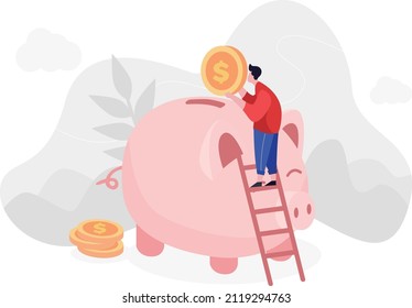 A man who is saving money