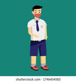 un hombre que todavía asiste a la escuela secundaria de primer ciclo