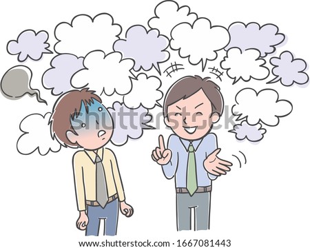 Man who talks too much and his colleague made to hear him is choked.