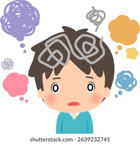 A man whose head is full of distractions