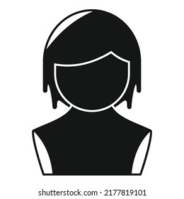 Man wig icon simple vector. Style hair. Head fashion