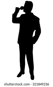 man with wine glass