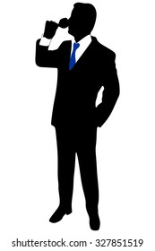 man with wine glass