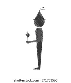 man with wine icon design, vector illustration