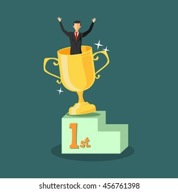 the man & the winner cup