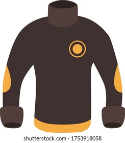 Suéter de invierno masculino, ilustración, vector sobre fondo blanco