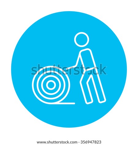 Similar – Image, Stock Photo A coil of wire and its shadow
