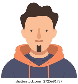 Man without face avatar icon isolated vector illustration on white background