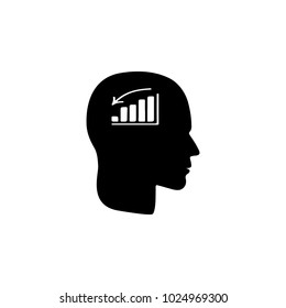 a man without mood icon. Illustration of psychological disorder of people icon. Premium quality graphic design. Signs and symbols icon for websites, web design, mobile app on white background