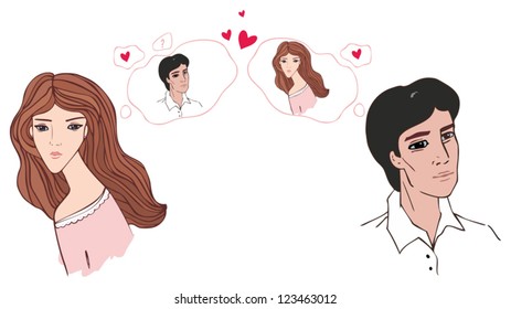 man and woman