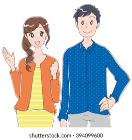 man and woman