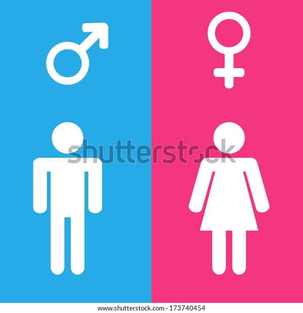 Man Woman Stock Vector (Royalty Free) 173740454