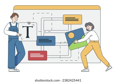Colaboración de hombres y mujeres en un proyecto de desarrollo de la web