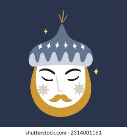 Man woman couple portrait ethno history tatar ornament muslim arabic night illustration grey beige white moon muslim ornament logo drawing decor art groom bride
wedding history story