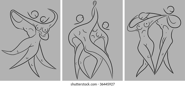 man with woman dancing