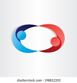 man and woman dancing 3d effect abstract design