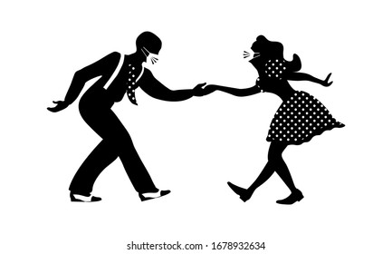 592 1950s swing dance couple Images, Stock Photos & Vectors | Shutterstock