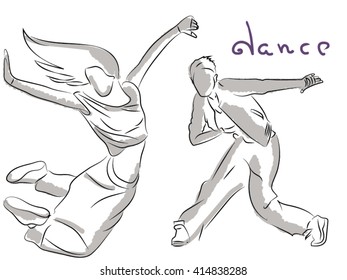man and woman dancing rap, hip hop, dance 