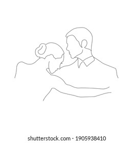 Hombre y mujer bailando una imagen vectorial de tango