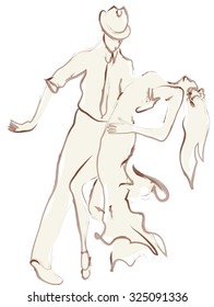 Man and Woman Dancing Together