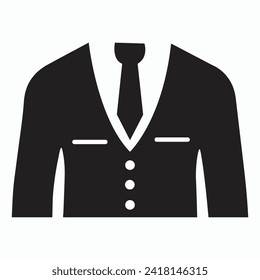 Man woman dress coat vector icon illustration eps