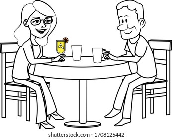 man woman enjoying their time in restaurant