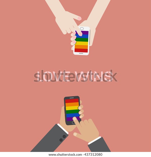 Man Woman Hand Hold Touch Screen Vector De Stock Libre De Regalías 437312080 Shutterstock 6127