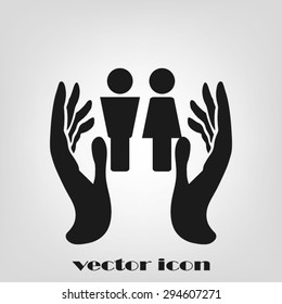 man woman hands