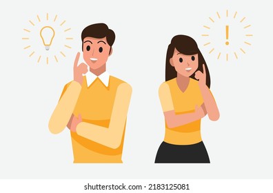 Good idea. Vector flat cartoon illustration Stock Vector by ©prettyvectors  79614236