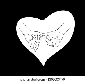  man and woman hold hands