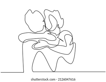 a man and a woman hug each other with longing