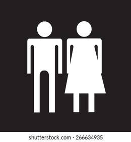 man and woman icon